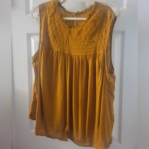 Light terracotta blouse with embroidery Bin B